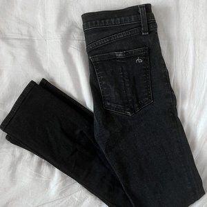 Rag & Bone Hana High Waisted Slim Fit Crop Boot